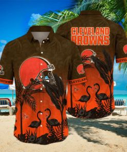 Trending NFL Cleveland Browns Floral Hawaiian Shirt