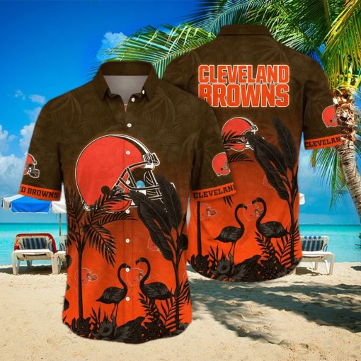 Trending NFL Cleveland Browns Floral Hawaiian Shirt
