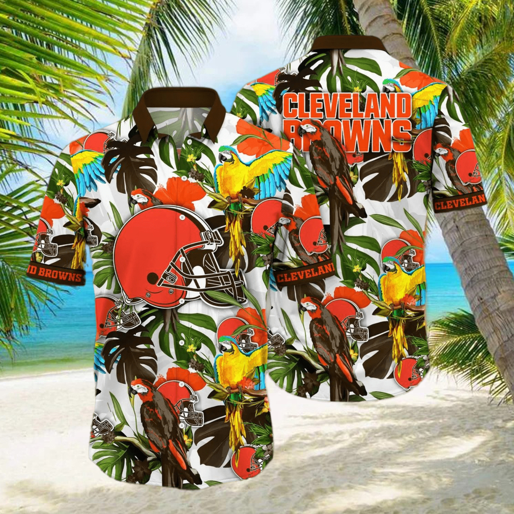 Trending NFL Cleveland Browns Flower Hawaiian Shirt Trending NFL Cleveland Browns Flower Hawaiian Shirt