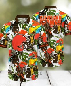 Trending NFL Cleveland Browns Flower Hawaiian Shirt