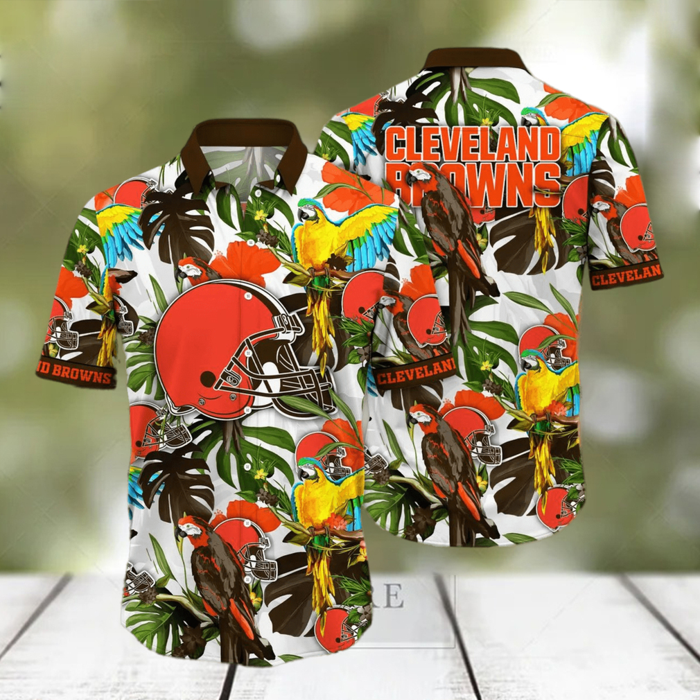 Trending NFL Cleveland Browns Flower Hawaiian Shirt Trending NFL Cleveland Browns Flower Hawaiian Shirt