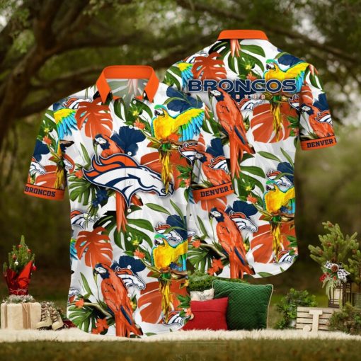 Trending NFL Denver Broncos Flower Summer Hawaiian Shirt