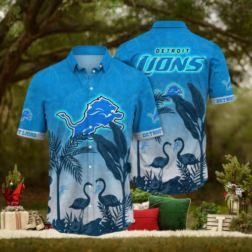 Trending NFL Detroit Lions Flower Summer Hawaiian Shirt