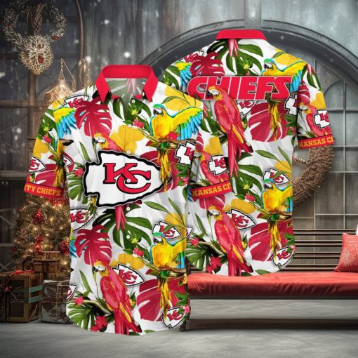 Trending NFL Kansas City Chiefs Summer Flower Hawaiian Shirt