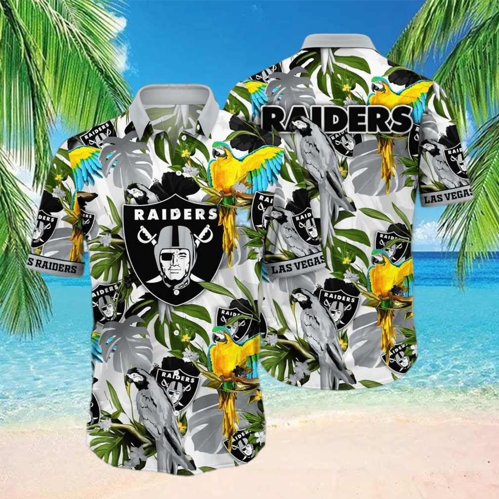 Trending NFL Las Vegas Raiders Flower Hawaiian Shirt Trending NFL Las Vegas Raiders Flower Hawaiian Shirt