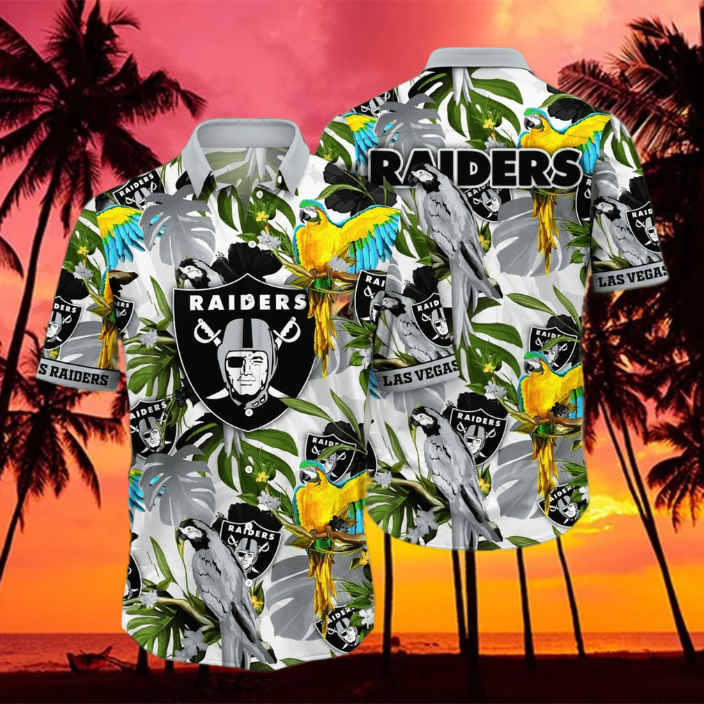 Trending NFL Las Vegas Raiders Flower Hawaiian Shirt Trending NFL Las Vegas Raiders Flower Hawaiian Shirt