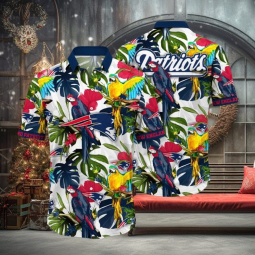 Trending NFL New England Patriots Flower Hawaiian Shirt