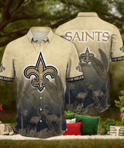 Trending NFL New Orleans Saints Flower Summer Hawaiian Shirt