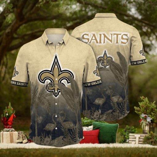 Trending NFL New Orleans Saints Flower Summer Hawaiian Shirt