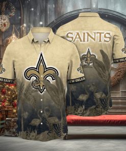 Trending NFL New Orleans Saints Flower Summer Hawaiian Shirt