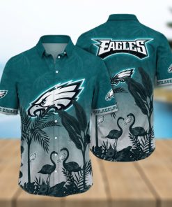 Trending NFL Philadelphia Eagles Flower Hawaiian Shirt