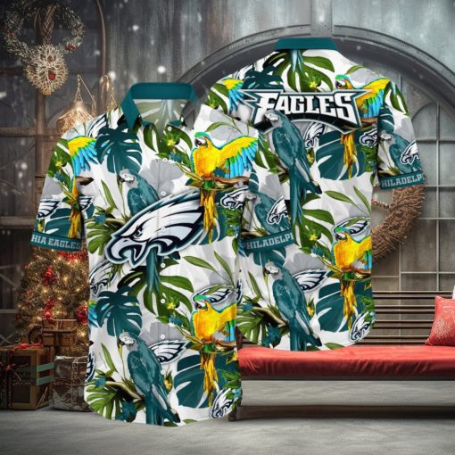 Trending NFL Philadelphia Eagles Flower Summer Hawaiian Shirt