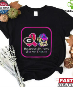 Trending Ncaa Georgia Bulldogs Battling Breast Cancer T Shirt 2 Trending Ncaa Georgia Bulldogs Battling Breast Cancer T Shirt