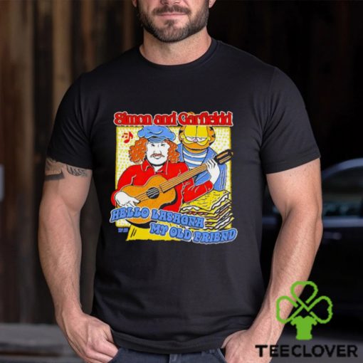 Trending Simon and Garfield Hello Lasagna my old friend shirt