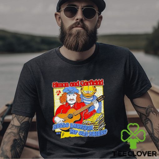 Trending Simon and Garfield Hello Lasagna my old friend shirt