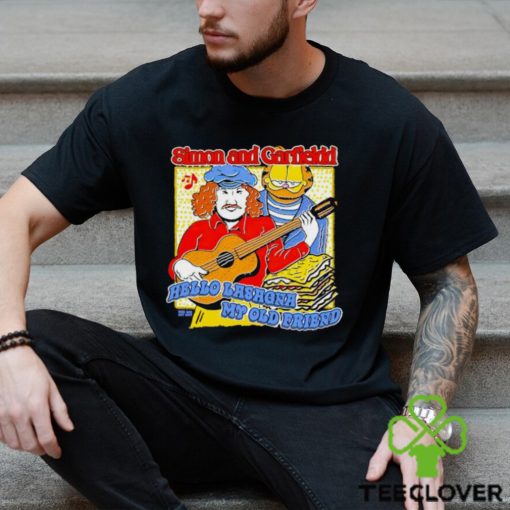 Trending Simon and Garfield Hello Lasagna my old friend shirt
