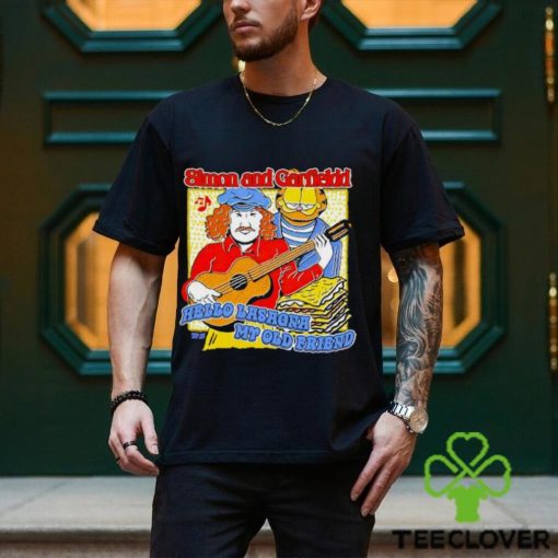 Trending Simon and Garfield Hello Lasagna my old friend shirt