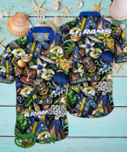 Trending Summer Los Angeles Rams NFL Flower Hawaiian Shirt
