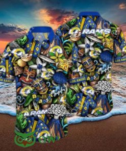 Trending Summer Los Angeles Rams NFL Flower Hawaiian Shirt