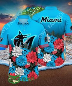 Trending Summer Miami Marlins MLB Flower Hawaiian Shirt