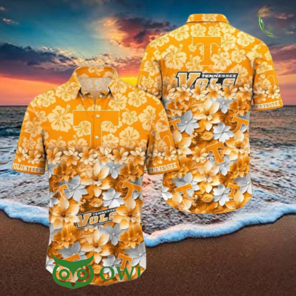 Trending Summer Tennessee Volunteers NCAA2 Flower Hawaiian Shirt Trending Summer Tennessee Volunteers NCAA2 Flower Hawaiian Shirt