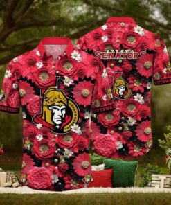 Trending This Summer Customizable NHL Ottawa Senators Hawaiian Shirt