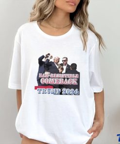Trending Trump Assassination Attempt Ear Resistible Comeback Trump 2024 T shirt