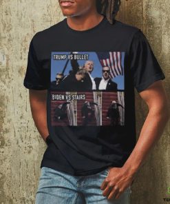 Trending Trump Assassination Attempt Trump Vs Bullet Biden Vs Stairs T shirt 3 Trending Trump Assassination Attempt Trump Vs Bullet Biden Vs Stairs T shirt