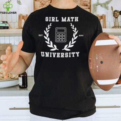 Trending girl math university est 2023 hoodie, sweater, longsleeve, shirt v-neck, t-shirt