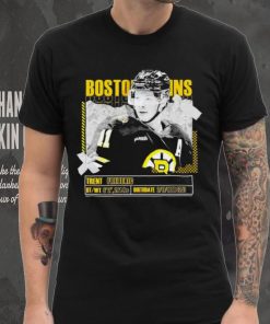 Trent Frederic number 11 Boston Bruins ice hockey player pose paper gift shirt 1 Trent Frederic number 11 Boston Bruins ice hockey player pose paper gift shirt