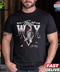Tress Way Washington Commanders NFL Triangle Name Signature t shirt