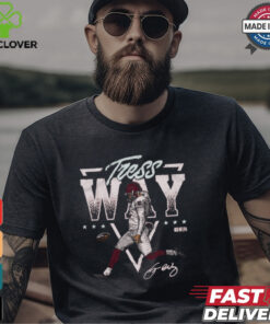 Tress Way Washington Commanders NFL Triangle Name Signature t shirt 1 Tress Way Washington Commanders NFL Triangle Name Signature t shirt