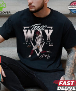 Tress Way Washington Commanders NFL Triangle Name Signature t shirt 2 Tress Way Washington Commanders NFL Triangle Name Signature t shirt