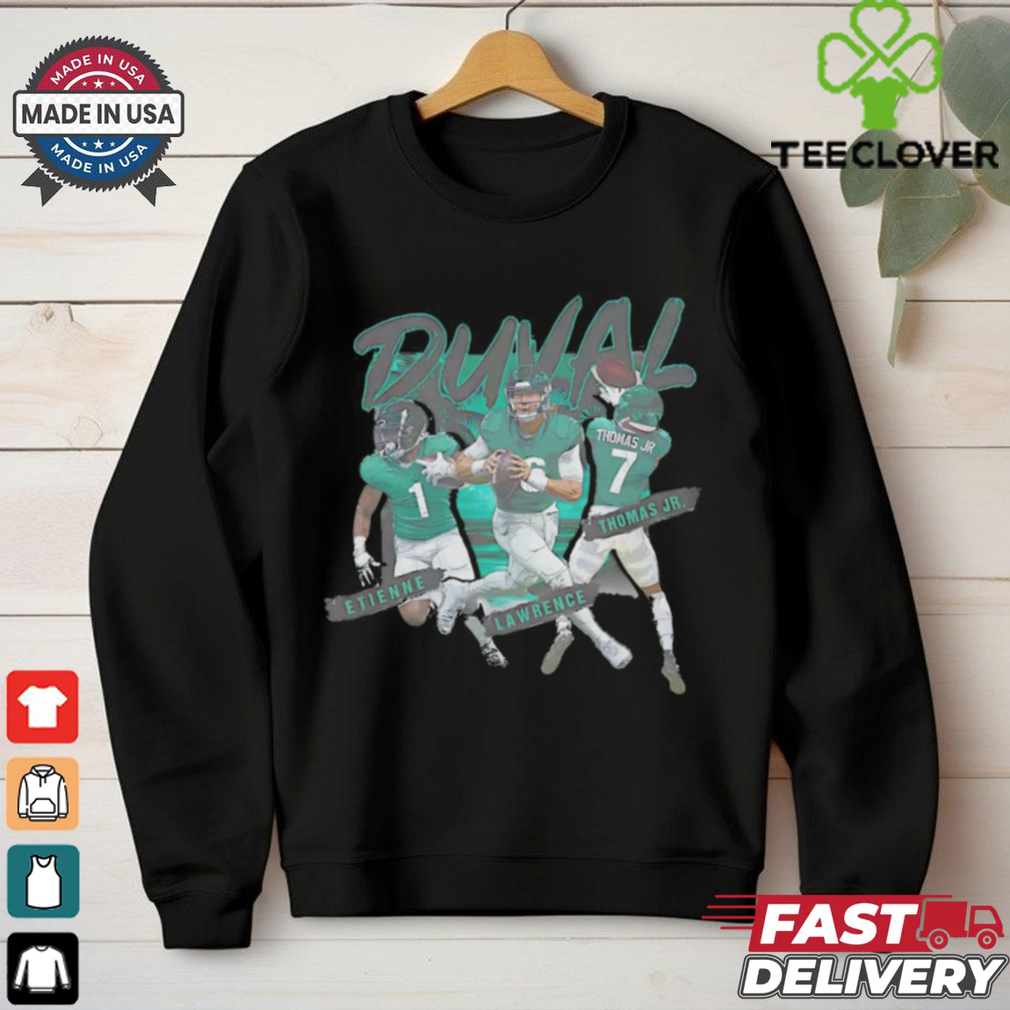 Trevor Lawrence Jacksonville Jaguars NFL football duval trio vintage shirt Trevor Lawrence Jacksonville Jaguars NFL football duval trio vintage shirt