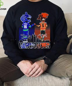 Trevor Linden and Lui Passaglia Vancouver Sport skyline signatures hoodie, sweater, longsleeve, shirt v-neck, t-shirt