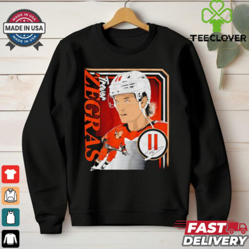 Trevor Zegras 11 Anaheim Ducks Hockey collage frame signature shirt