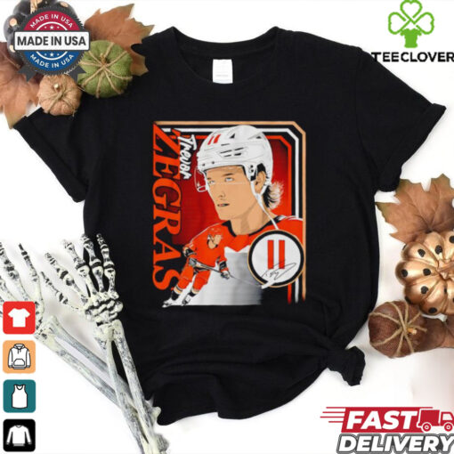 Trevor Zegras 11 Anaheim Ducks Hockey collage frame signature shirt