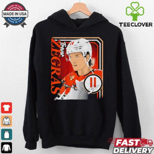 Trevor Zegras 11 Anaheim Ducks Hockey collage frame signature shirt