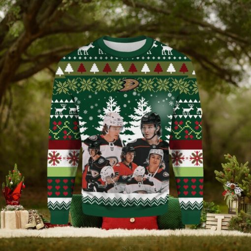 Trevor Zegras Anaheim Ducks Ugly Christmas Sweater