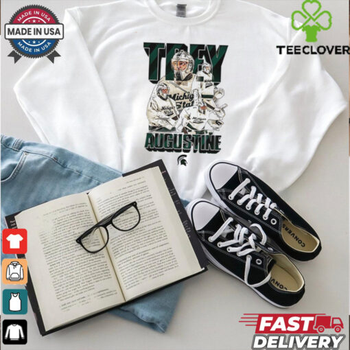 Trey Augustine Michigan State hockey graphic shirt