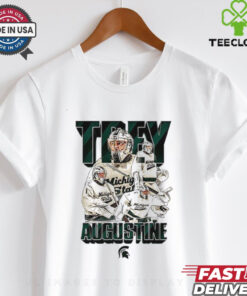 Trey Augustine Michigan State hockey graphic shirt
