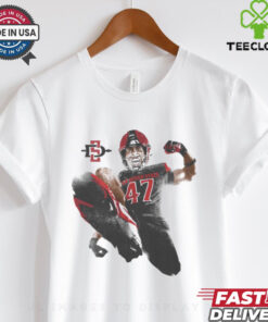 Trey White San Diego State Aztecs Portrait t shirt