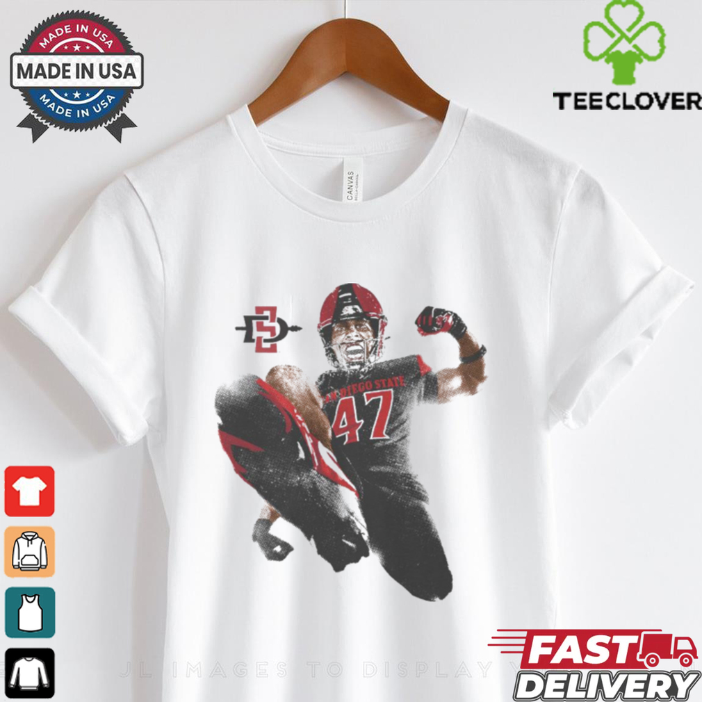 Trey White San Diego State Aztecs Portrait t shirt Trey White San Diego State Aztecs Portrait t shirt