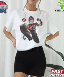 Trey White San Diego State Aztecs Portrait t shirt