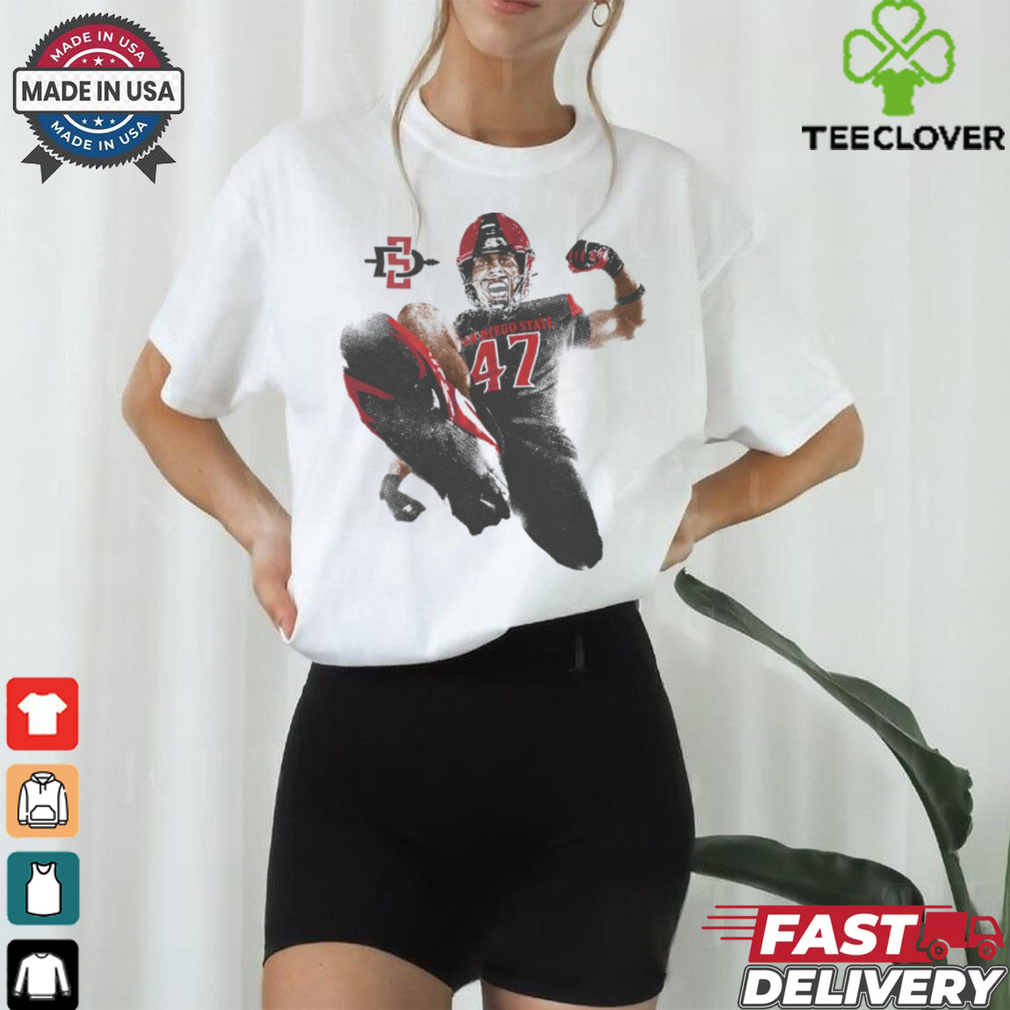 Trey White San Diego State Aztecs Portrait t shirt Trey White San Diego State Aztecs Portrait t shirt