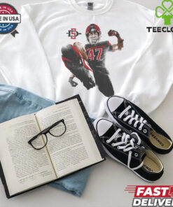 Trey White San Diego State Aztecs Portrait t shirt