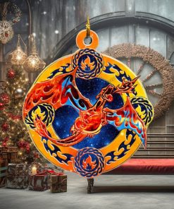 Tribal Charizard Pokemon Christmas 2023 Holiday Gift Ornament