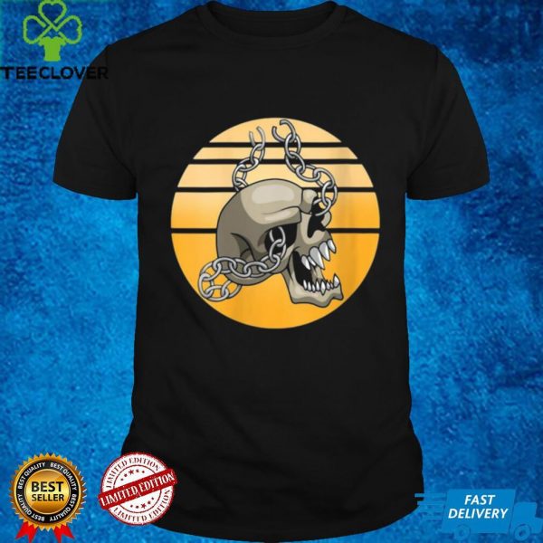 Trick Or Treat Creepy Chain Skull Halloween Night Skeleton Vintage Shirt