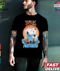 Trick Treat Snoopy Teams Carolina Panthers Nfl Shirt