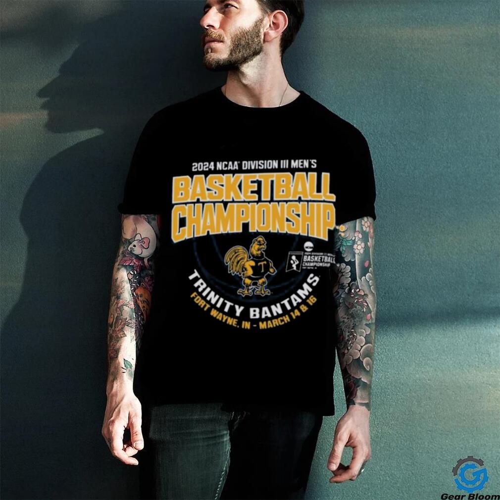 Trinity Bantams 2024 NCAA Division III Men’s Basketball Championship T shirt Trinity Bantams 2024 NCAA Division III Men’s Basketball Championship T shirt